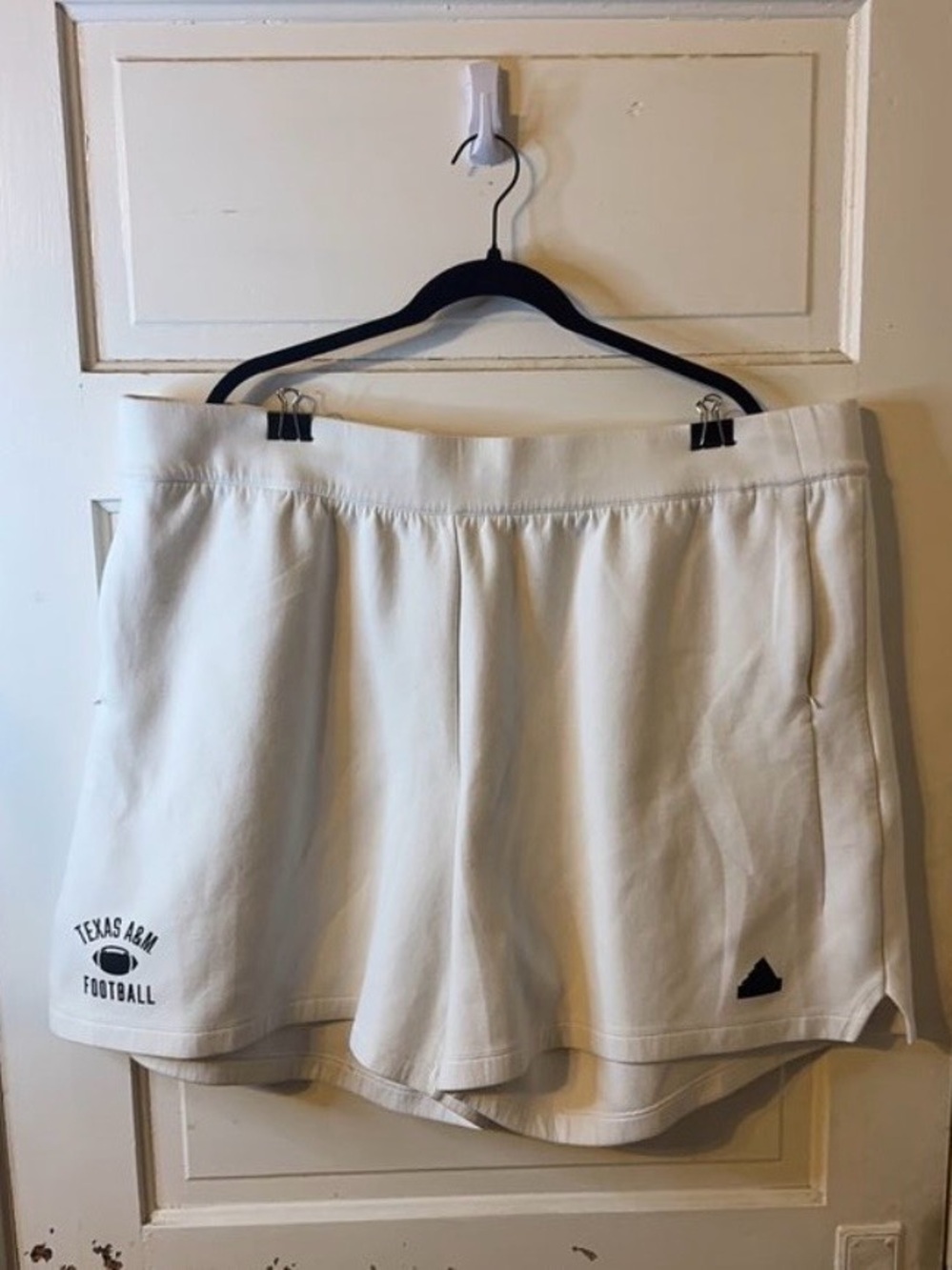 adidas White Women's Athletic Skort with Texas A&M Football Accent